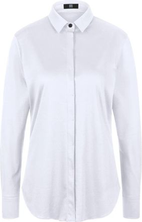 Riani Klassieke Blouse met Kent Kraag - Dames - Overhemden - Wit - 2XL - Katoen - Overhemden