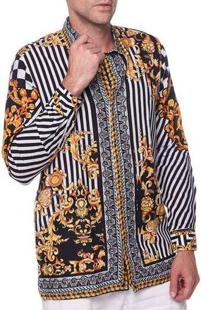 Ranee&rsquo;s Full Sleeves Resort Shirt in Black at Nordstrom Rack, Size Xx-Large