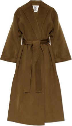 By Malene Birger Trullem Woljas - Dames - Jas met riem - Bruin - S - Wol - Jassen