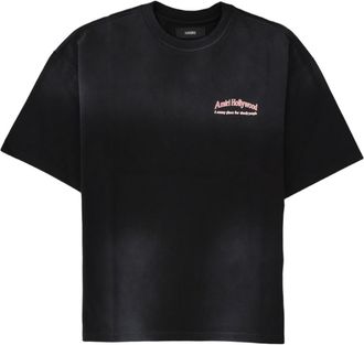 Amiri Black Sunset Printed Cotton T-Shirt