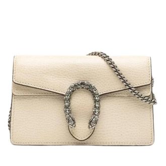 Gucci Pre-owned Vintage Crossbody Bag - Dames - Pre-owned - Wit - Maat: ONE Size Leer