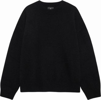 Anine Bing Lee Crew Sweater - Dames - Sweatshirts - Zwart - L - Hoodies & sweatvesten