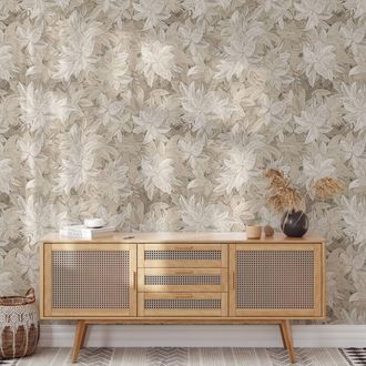 Wallpapers4Beginners Wallpapers4beginners - Carta da Parati Foglie Edera in Fogli di Carta, 250x200cm