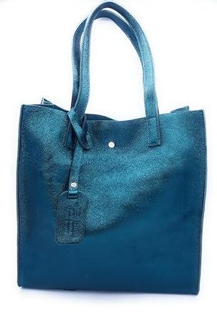 Sac Fourre-tout Daim Vintage Femme - 30x32 Cm, Marron, Pour Travail, Voyage