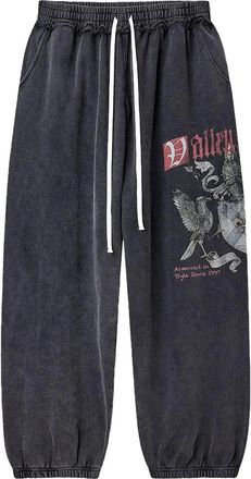 Vale Trainingsbroek met grafische print - Zwart