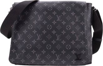Louis Vuitton Black Monogram Eclipse Canvas District Mm (Authentic Pre-Loved)