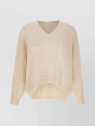 HUGO BOSS soft alpaca blend v-neck sweater