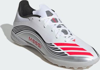 adidas adidas Performance Unisex F50 Messi League Turf Boots - White - Size UK 9