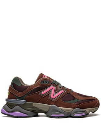 New Balance 9060 Rich Oak/Burgundy sneakers - unisex - Calf Suede/Mesh/Fabric/Rubber - 8.5 - Red