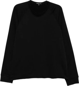 James Perse T-shirt in spugna - Nero