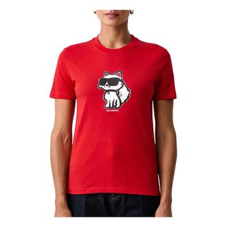 Karl Lagerfeld Donna, Top, Rosso, XL, new