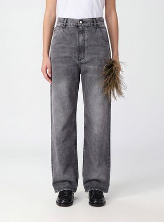 Darkpark Jeans a gamba larga Lisa a vita alta in denim con charm e ricami