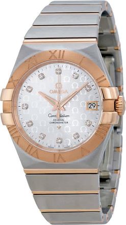 Omega Constellation Chronometer Automatic Silver Dial 18kt Gold and Stainless Steel Ladies Watch