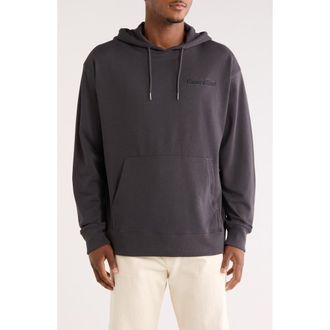 CAT Relaxed Fit French Terry Hoodie in Washed Black at Nordstrom Rack, Size Medium