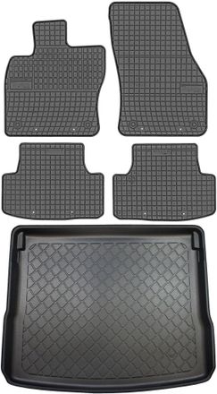 OEM Juego De Alfombrillas De Goma Para Coche Y Maletero Para Seat Ateca Suv A Partir De Septiembre De 2016