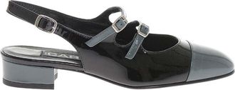 Carel Black Leather Pumps