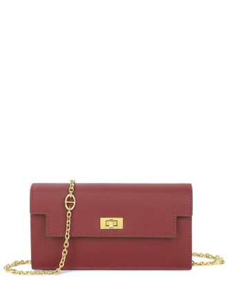 Tiffany & Fred Saffiano Leather Convertible Wallet/Clutch
