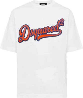 Dsquared2 Wit T-shirt S74Gd 1435 S24583 - Heren - T-shirts - Wit - XL - Tops