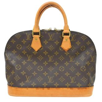 Louis Vuitton Alma Handbag Monogram Canvas Brown Canvas Handbag (Pre-Owned)