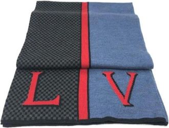 Louis Vuitton Pre-owned Wool scarves - Heren - Vintage Accessoires - Veelkleurig - ONE Size - Wol - Vintage