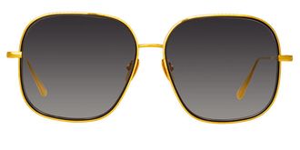 Linda Farrow JULIANA LFL1394 C2 Womens Sunglasses Gold Size 63