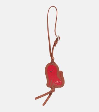Loewe Lion leather bag charm