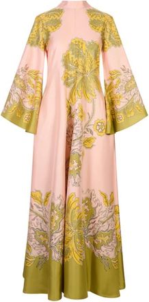 La DoubleJ Magnifico Jurk - Dames - Maxi kleedjes - Veelkleurig - 3XL - Leer - Kleedjes