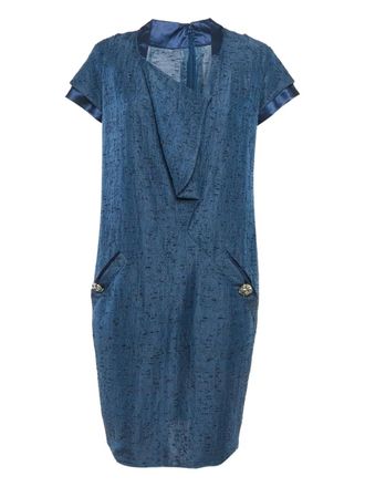 Valentino Garavani 2000s silk mini dress - Blue