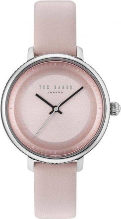 Ted Baker Womens Minimal Rose Gold Glitter Watch - Light Pink Leather - One Size