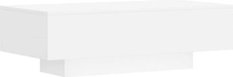 vidaXL Vidaxl - Mesa De Centro Madera De Ingenier&iacute;a Blanco 100x49,5x31 Cm