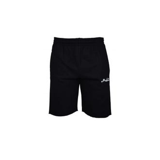 Off-white Korte Broeken, Heren, Zwart, L, Katoen, Bermuda Shorts met Geborduurd Scriptlogo
