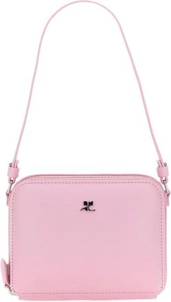 Courr&egrave;ges Stijlvolle Cloud Schoudertas - Dames - Schoudertassen - Roze - ONE Size - Katoen - Tassen