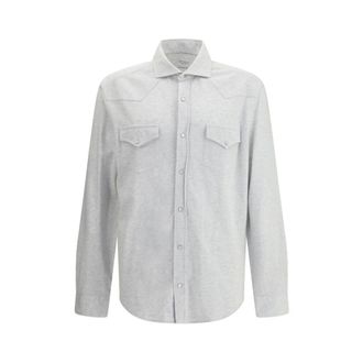 Brunello Cucinelli Hombre, Camisas, Blanco, Talla: XL