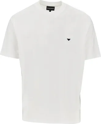 Emporio Armani Lyocell and cotton blend T-shirt with logo Man XXL