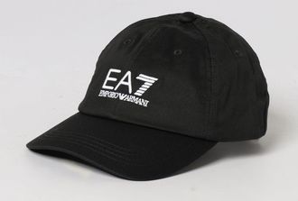 Emporio Armani Cappello in cotone con logo ricamato