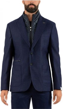 Paoloni Herenjas - Heren - Blazers - Blauw - L - Wol - Jassen