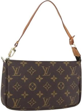 Louis Vuitton Pre-owned Canvas Mini Bag - Dames - Vintage Mini Tas - Bruin - ONE Size - Vintage