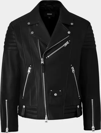 Mackage Men & apos;s Kenneth Leather Perfecto Biker Jacket