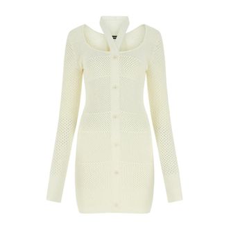ADĀMO Andrea Adamo Knitted Dresses, female, White, L/XL, Knitted Dresses