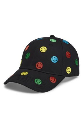 Market SMILEY Patch Baseball Cap in Black at Nordstrom