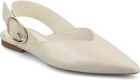 Journee Collection Jacqueline Slingback Flat in Bone at Nordstrom Rack, Size 6.5