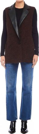 Fifteen Twenty Brooklyn Blazer Vest In Brown
