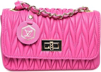 Luisa Vannini Fuchsia Rundleer Tas