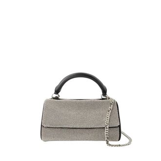 Kara Witte Crush Satchel Tas - Messing - Dames - Schoudertassen - Wit - ONE Size - Leer - Tassen