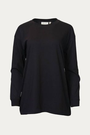 RD Style Oversized Cotton-Jersey T-Shirt In Black
