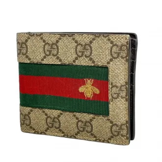 Gucci Brown Pvc Bill Wallet (Bi-Fold) (Pre-Owned)