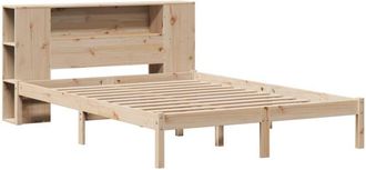 vidaXL Bookcase Bed without Mattress 140x190 cm Solid Wood Pine vidaXL