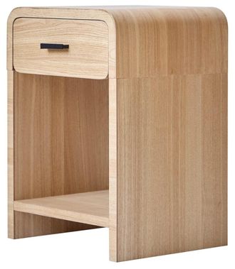 Nordlys Mesita de noche 1 caj&oacute;n en madera marron