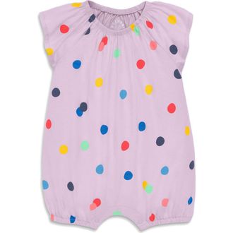 primary Baby Flutter Sleeve Shortie In Prints in Hydrangea Confetti Dots at Nordstrom, Size 18-24M