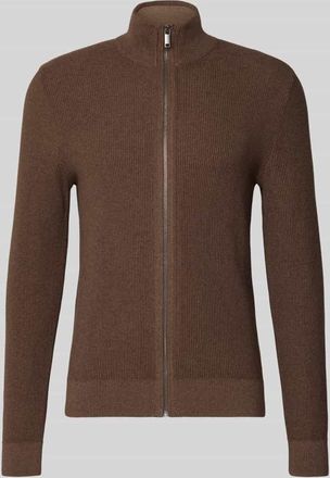 Mc Neal Strickjacke mit Reißverschluss in Hellbraun Melange, Größe XXXL